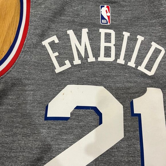 Nike Philadelphia 76ers Joel Embiid 2018-19 City Edition Jersey Swingman Men’s M - Picture 4 of 10
